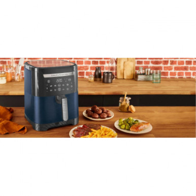 Мультипечь Tefal EasyFry&Grill XXL, 1830Вт, чаша-6.5л, сенсорное управл., 8 програм, пластик, серо-синий-15-изображение