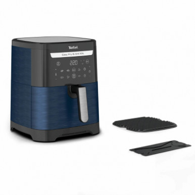 Мультипечь Tefal EasyFry&Grill XXL, 1830Вт, чаша-6.5л, сенсорное управл., 8 програм, пластик, серо-синий-16-изображение