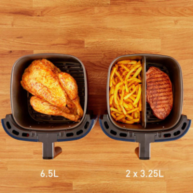 Мультипечь Tefal EasyFry&Grill XXL, 1830Вт, чаша-6.5л, сенсорное управл., 8 програм, пластик, серо-синий-21-изображение