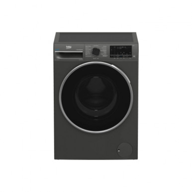 Стиральная машина Beko фронтальная, 8кг, 1200, A+++, 56см, дисплей, пар, инвертор, графит-4-изображение