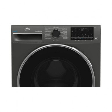 Пральна машина Beko фронтальна, 8кг, 1200, A+++, 56см, дисплей, пар, інвертор, графіт-7-зображення