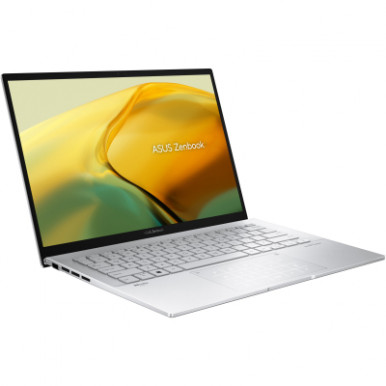 Ноутбук ASUS Zenbook 14 UX3402VA-KP783 14" WQXGA IPS, Intel i7-13700H, 16GB, F512GB, UMA, NoOS, Сріблястий-9-зображення