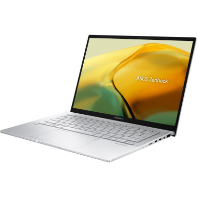 Ноутбук ASUS Zenbook 14 UX3402VA-KP783 14" WQXGA IPS, Intel i7-13700H, 16GB, F512GB, UMA, NoOS, Сріблястий-10-зображення