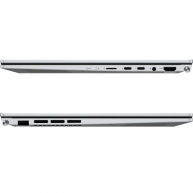 Ноутбук ASUS Zenbook 14 UX3402VA-KP783 14" WQXGA IPS, Intel i7-13700H, 16GB, F512GB, UMA, NoOS, Сріблястий-12-зображення
