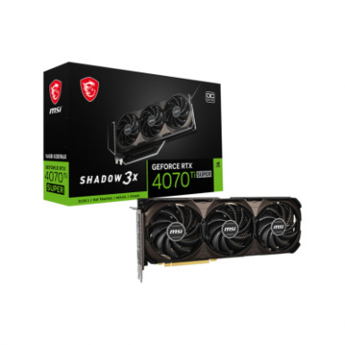 Відеокарта MSI GeForce RTX4070Ti SUPER 16Gb SHADOW 3X OC (RTX 4070 Ti SUPER 16G SHADOW 3X OC)-13-зображення
