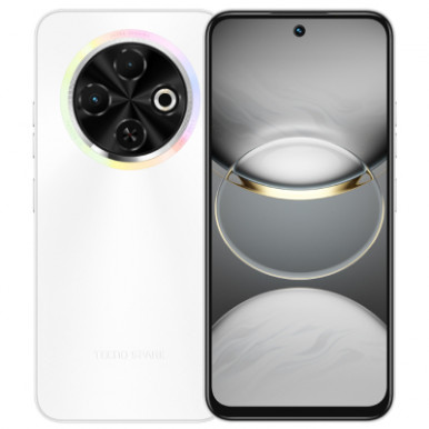 Смартфон TECNO Spark 30C (KL5n) 6.67" 6/128ГБ, 2SIM, 5000мА•год, Orbit White-12-зображення