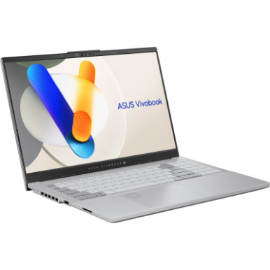 Ноутбук ASUS Vivobook Pro 15 N6506MV-MA021 15.6" 3K OLED, Intel Ultra 9 185H, 24GB, F2TB, NVD4060-8, NoOS, Сріблястий-10-зображення