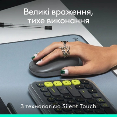 Мишка Logitech POP Mouse With Emoji Bluetooth Graphite (910-007412)-13-зображення
