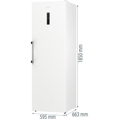 Морозильна камера Gorenje, 185.5x59.5х66.3, 280л, 1дв., A++, NF, диспл зовн., інвертор, білий-32-зображення