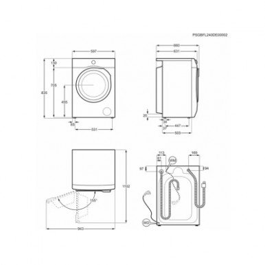 Стирально-сушильная машина Electrolux фронтальная, 11(7)кг, 1600, А, 58см, дисплей, пар, инвертор, белый-15-изображение