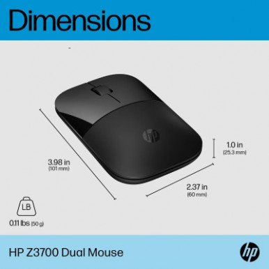 Мышка HP Z3700 Dual Wireless/Bluetooth Black (758A8AA)-17-изображение