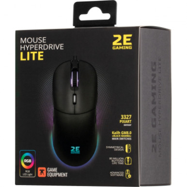 Мишка 2E Gaming HyperDrive Lite RGB Black (2E-MGHDL-BK)-16-зображення
