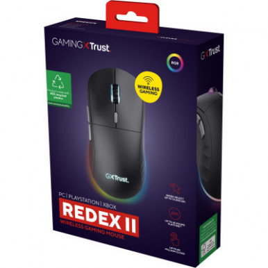 Мышка Trust GXT 926 Redex II Wireless/USB-A/USB-C Black (25126)-21-изображение