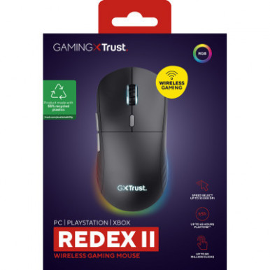 Мышка Trust GXT 926 Redex II Wireless/USB-A/USB-C Black (25126)-22-изображение