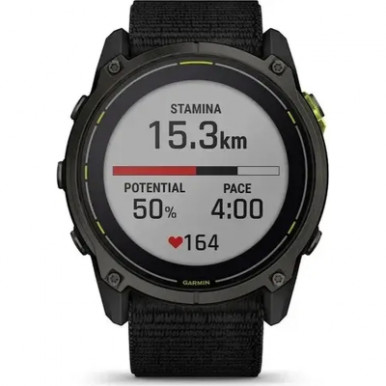 Смарт-часы Garmin Enduro 3, Crbn Gry DLC Ti w/Blk Sport Loop Band, GPS (010-02751-01)-9-изображение