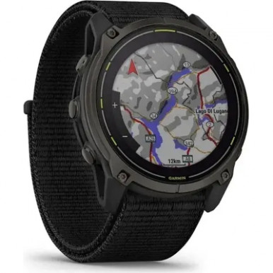 Смарт-часы Garmin Enduro 3, Crbn Gry DLC Ti w/Blk Sport Loop Band, GPS (010-02751-01)-10-изображение