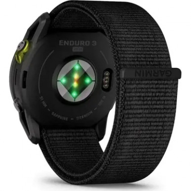 Смарт-часы Garmin Enduro 3, Crbn Gry DLC Ti w/Blk Sport Loop Band, GPS (010-02751-01)-13-изображение