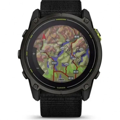 Смарт-часы Garmin Enduro 3, Crbn Gry DLC Ti w/Blk Sport Loop Band, GPS (010-02751-01)-14-изображение