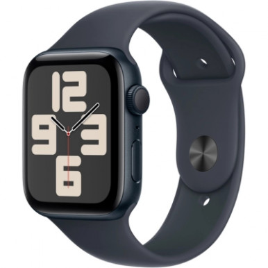 Смарт-годинник Apple Watch SE 2024 GPS 40mm Midnight Aluminium Case with Midnight Sport Band - S/M (MXE73QH/A)-7-зображення