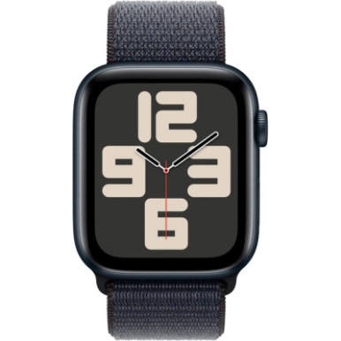 Смарт-годинник Apple Watch SE 2024 GPS 40mm Midnight Aluminium Case with Ink Sport Loop (MXEA3QH/A)-8-зображення