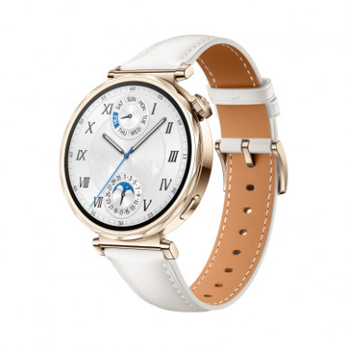 Смарт-годинник Huawei WATCH GT 5 41mm White Leather (55020DJT)-6-зображення