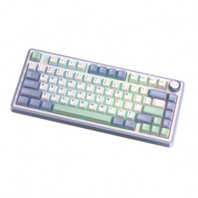 Клавіатура Aula F75 Gasket Greywood V3 switch Hot-Swap PBT Wireless/Bluetooth/USB White (6948391208640)-11-зображення