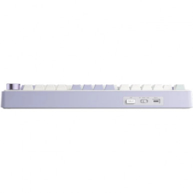 Клавіатура Aula F75 Gasket Greywood V3 switch Hot-Swap PBT Wireless/Bluetooth/USB White (6948391208640)-12-зображення