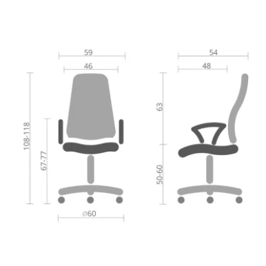Офісне крісло Аклас Ультра TILT SP-6410-9 Чорний (Чорний) (00142867)-15-зображення