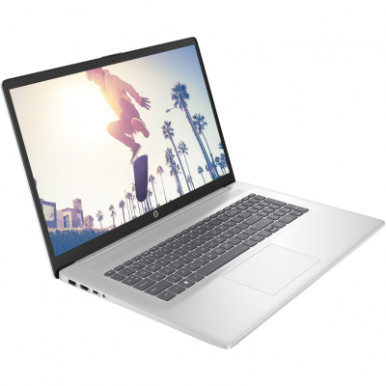 Ноутбук HP 17-cp2017ua 17.3" FHD IPS AG, AMD R5-7520U, 16GB, F1024GB, UMA, DOS, сріблястий-6-зображення