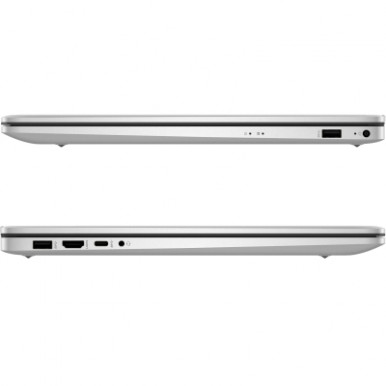 Ноутбук HP 17-cp2023ua 17.3" FHD IPS AG, AMD R3-7320U, 8GB, F512GB, UMA, DOS, сріблястий-8-зображення