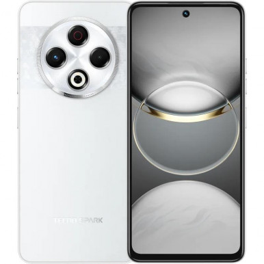 Смартфон TECNO Spark 30 (KL6) 6.78" 8/128ГБ, 2SIM, 5000мА•год, Astral Ice-1-зображення