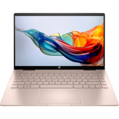 Ноутбук HP Pavilion x360 14-ek2000ua 14" FHD IPS Touch, Intel 7-150U, 16GB, F1024GB, UMA, DOS, рожеве золото-8-зображення