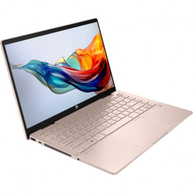 Ноутбук HP Pavilion x360 14-ek2000ua 14" FHD IPS Touch, Intel 7-150U, 16GB, F1024GB, UMA, DOS, рожеве золото-9-зображення