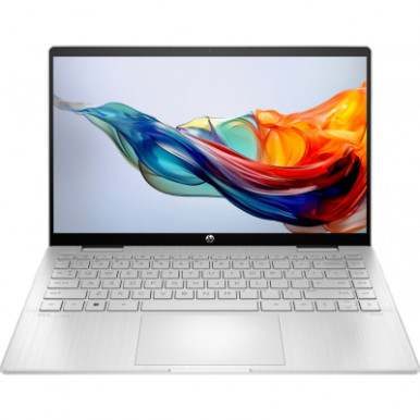 Ноутбук HP Pavilion x360 14-ek2002ua 14" FHD IPS Touch, Intel 7-150U, 16GB, F1024GB, UMA, DOS, сріблястий-8-зображення