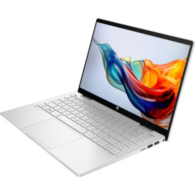 Ноутбук HP Pavilion x360 14-ek2002ua 14" FHD IPS Touch, Intel 7-150U, 16GB, F1024GB, UMA, DOS, сріблястий-10-зображення