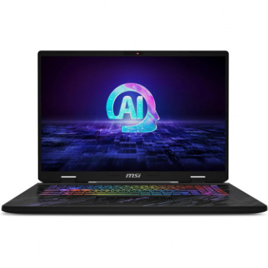 Ноутбук MSI Pulse AI C1VGKG 17.0 QHD+, Intel Core Ultra 9-185H, 32GB, F1TB, NVD4070-8, DOS, чорний-12-зображення