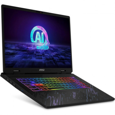 Ноутбук MSI Pulse AI C1VGKG 17.0 QHD+, Intel Core Ultra 9-185H, 32GB, F1TB, NVD4070-8, DOS, чорний-16-зображення