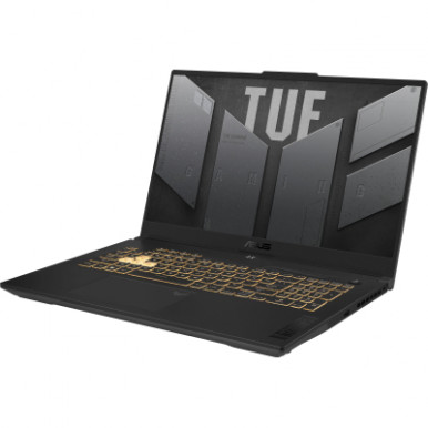 Ноутбук ASUS TUF F17 FX707VI-LL100 17.3" WQHD, Intel I7-13620H, 32GB, F1TB, NVD4070-8, NoOS, Сірий-15-зображення