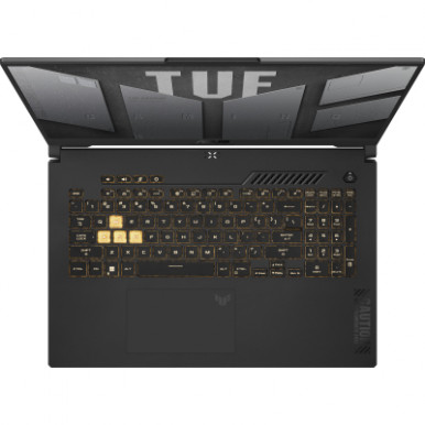 Ноутбук ASUS TUF F17 FX707VI-LL100 17.3" WQHD, Intel I7-13620H, 32GB, F1TB, NVD4070-8, NoOS, Сірий-16-зображення