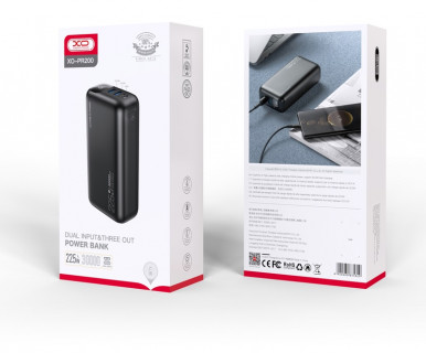 Портативний зарядний пристрій XO PR200 - 30000 mAh PD20W + QC22.5W Black-6-зображення