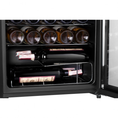 Холодильник для вина ARDESTO WCF-M34, 84.2см, 1 дв., Холод.відд. - 93л, ST, Темп.зон - 1, Чорний-16-зображення