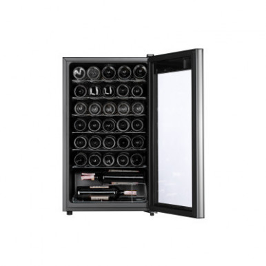 Холодильник для вина ARDESTO WCF-M34, 84.2см, 1 дв., Холод.відд. - 93л, ST, Темп.зон - 1, Чорний-18-зображення