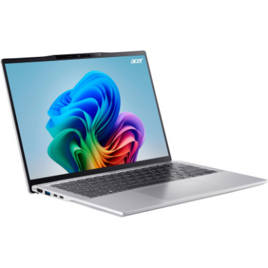 Ноутбук Acer Swift 14 AI SF14-61T 14" WUXGA IPS, AMD R9-365, 16GB, F512GB, UMA, Win11, сріблястий-11-зображення