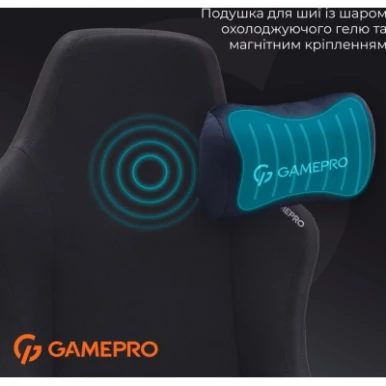 Крісло ігрове GamePro FGC750B Size L Fabric Black (FGC750B)-21-зображення