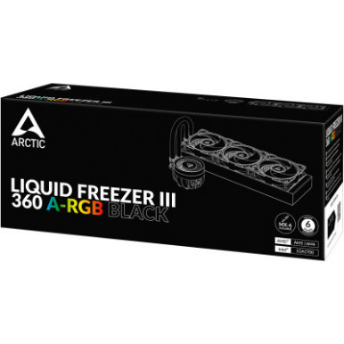 Система рідинного охолодження Arctic Liquid Freezer III - 360 A-RGB Black (ACFRE00144A)-13-зображення