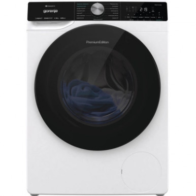 Пральна машина Gorenje фронтальна, 10кг, 1400, A+++, 60см, дисплей, інвертор, пара, Wi-Fi, підсвітка барабану, білий-18-зображення