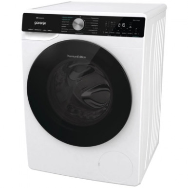 Пральна машина Gorenje фронтальна, 10кг, 1400, A+++, 60см, дисплей, інвертор, пара, Wi-Fi, підсвітка барабану, білий-21-зображення