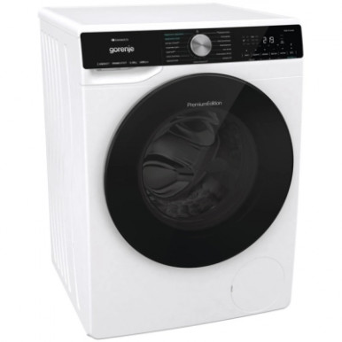 Пральна машина Gorenje фронтальна, 10кг, 1400, A+++, 60см, дисплей, інвертор, пара, Wi-Fi, підсвітка барабану, білий-22-зображення