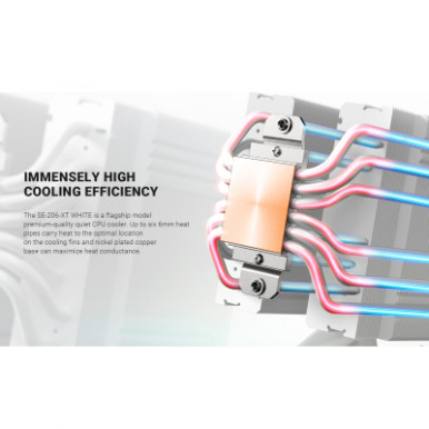 Кулер до процесора ID-Cooling SE-206-XT White-13-зображення