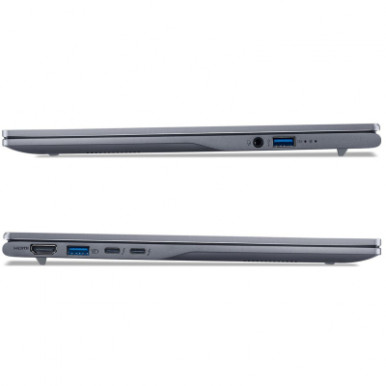 Ноутбук Acer Swift 14 AI SF14-51 14" WUXGA OLED, Intel U7-258V, 32GB, F1TB, UMA, Win11, сірий-12-зображення